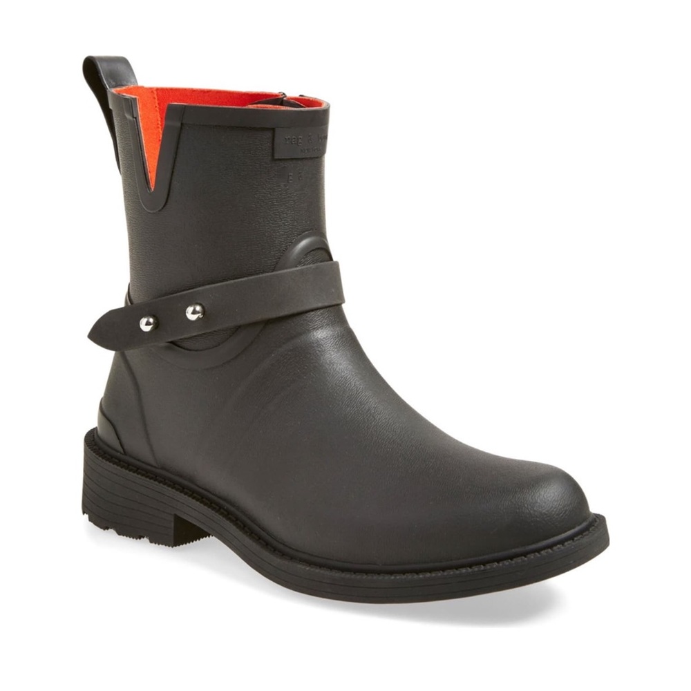 Rag & Bone Rubber Moto Booties - sz 37